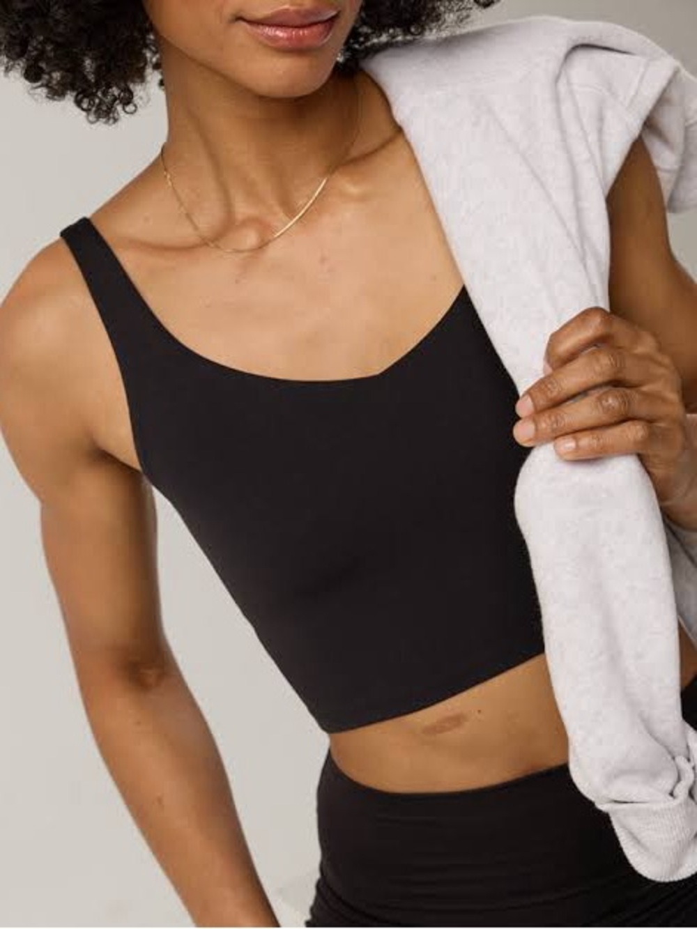 OFFLINE by Aerie Real Me Low Key Longline Sports Bra Black - XL